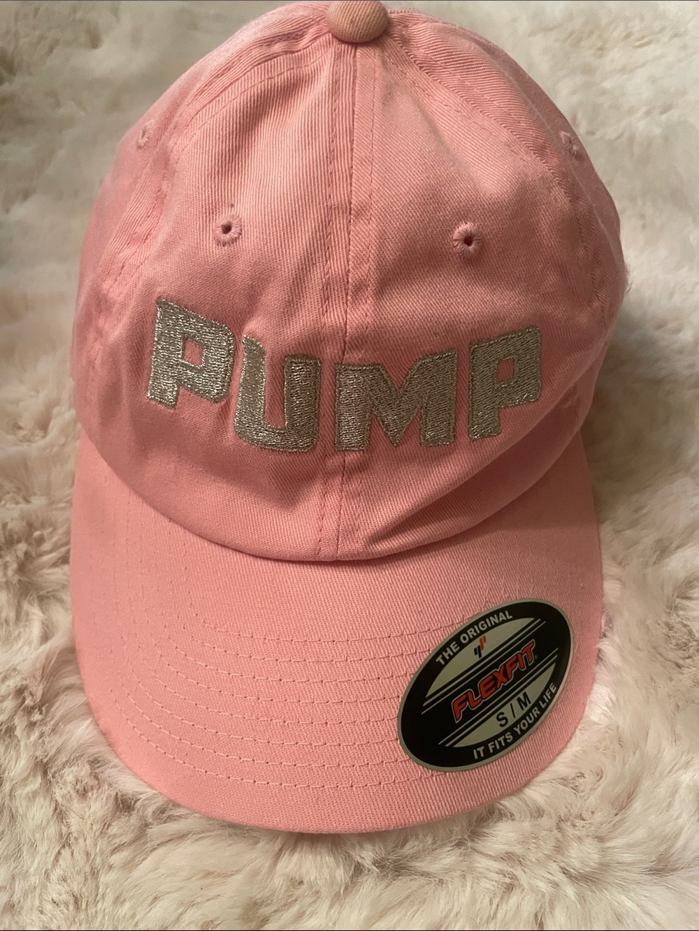 Hey Vanderpump Fans! 
NWOT! Pink Pump Cap with Silver Script by Lisa Vanderpump